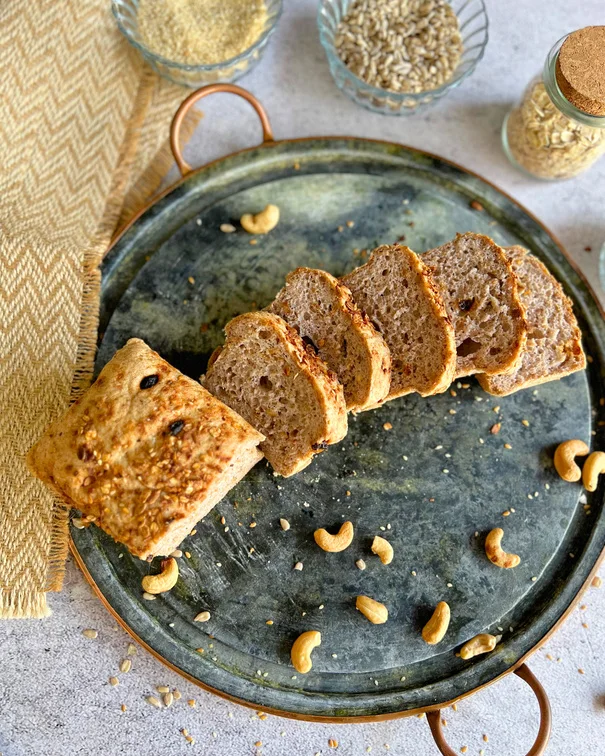 Pão de Sarraceno Multigrãos, Sanus Padaria sem Glúten e sem Leite